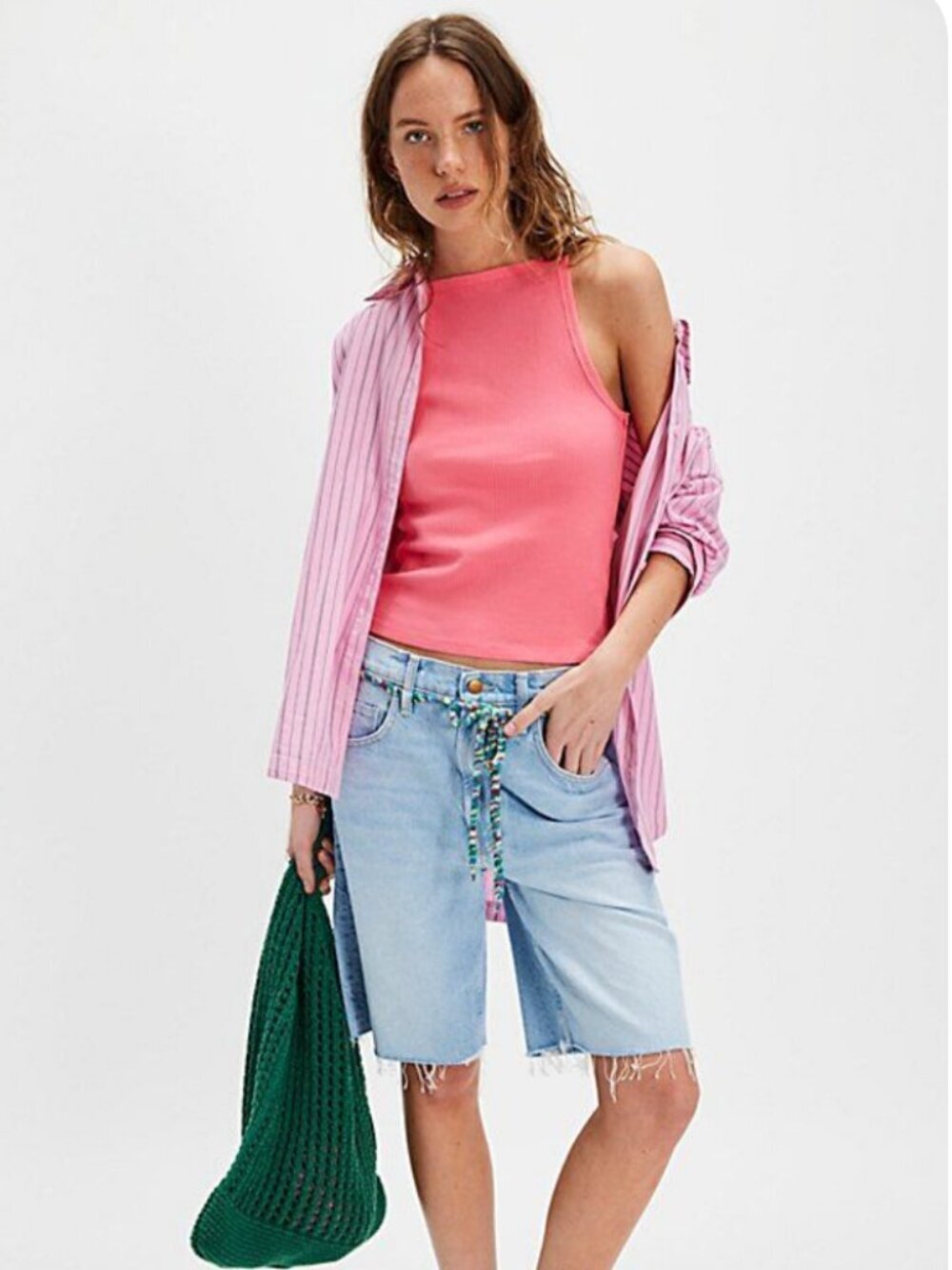 NWT Free People Mia Tank in Camellia
